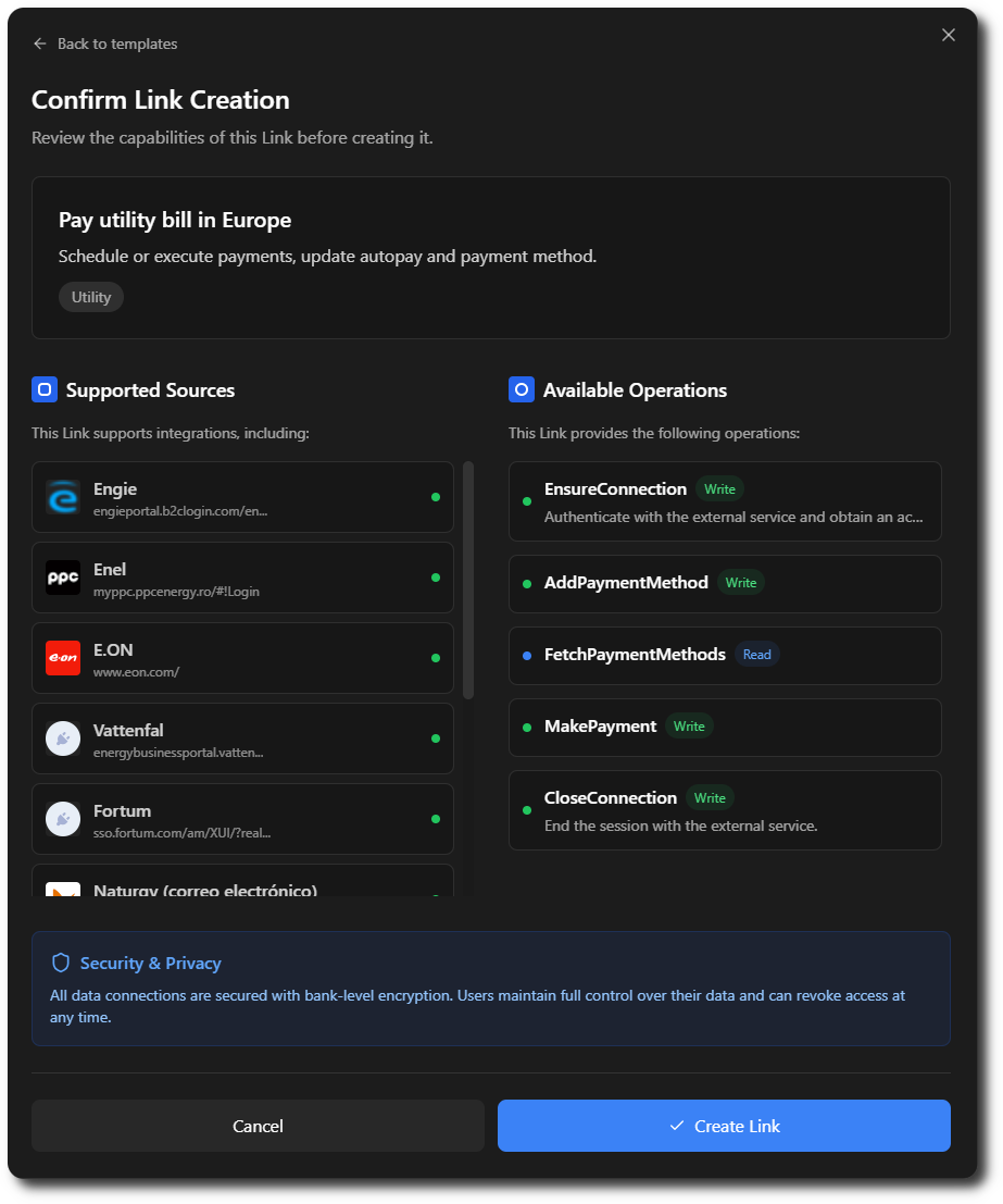 Link Integration Preview