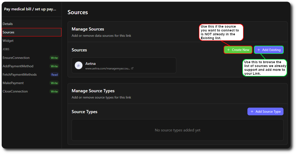 FetchPaymentMethods sources