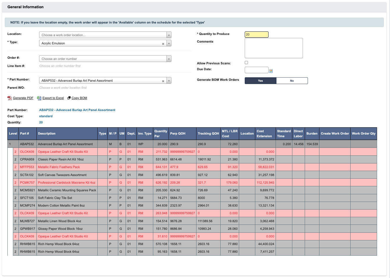 Manage Work Orders Submodule - DASH Documentation