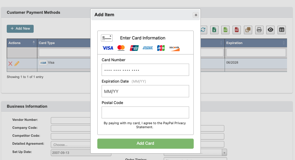 Add New Card