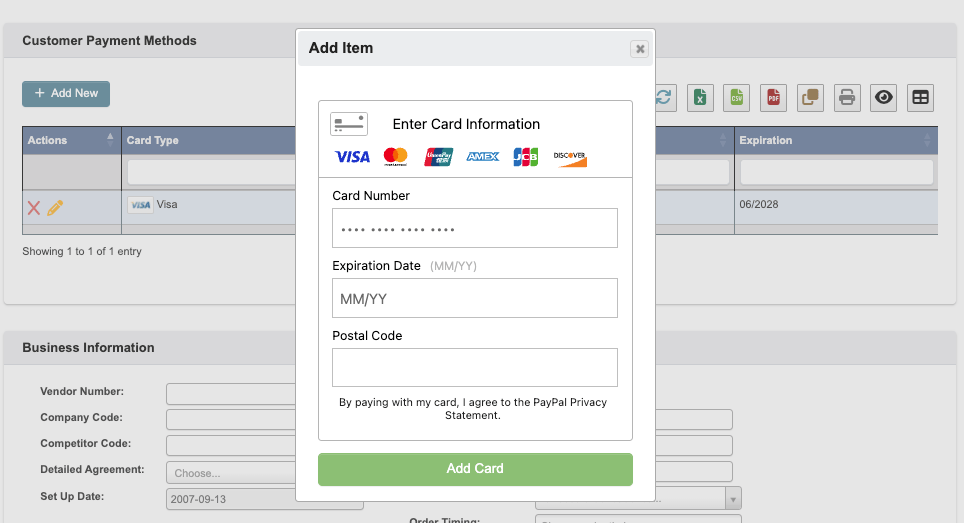 Add New Card