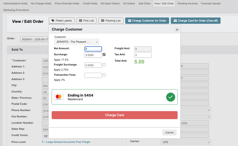 Charge Order Fields