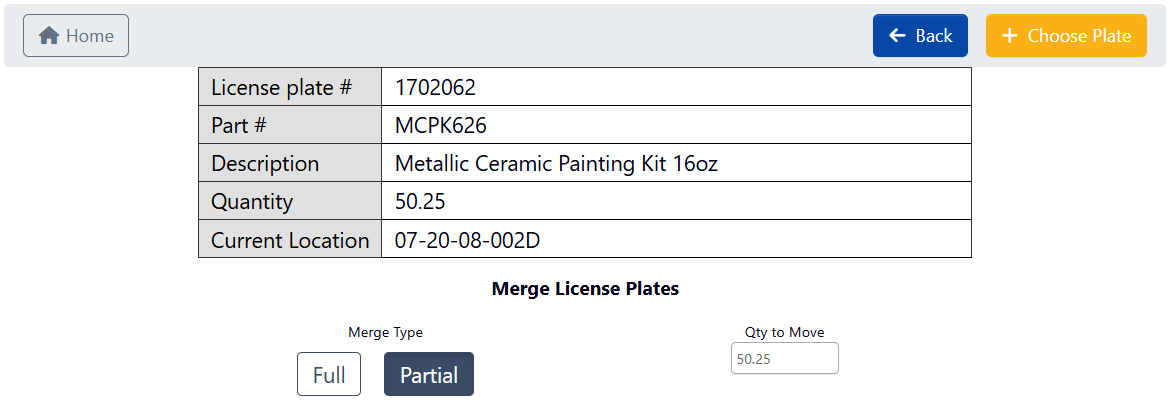 Merge Type - Partial