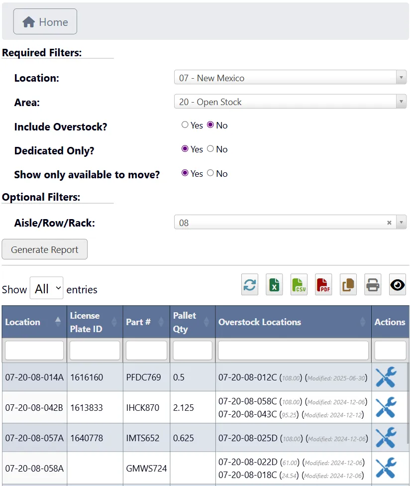 Location and Area Lookup