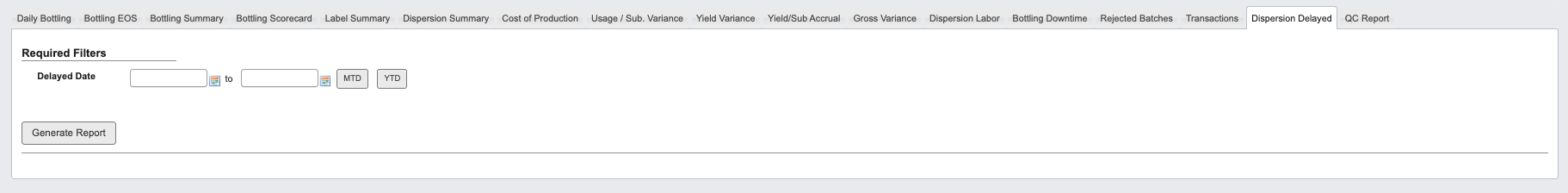 Dispersion Delayed Report