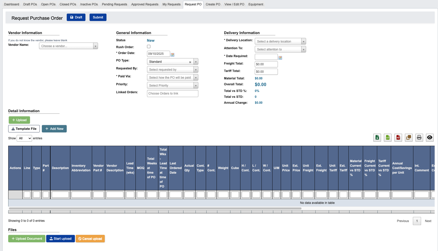 Purchase Orders - Tutorial: Request a Purchase Order - DASH Documentation