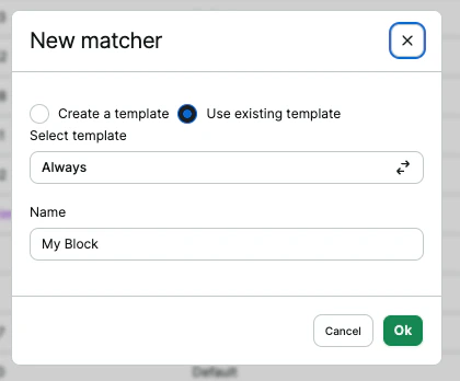 Creating a New Segment
