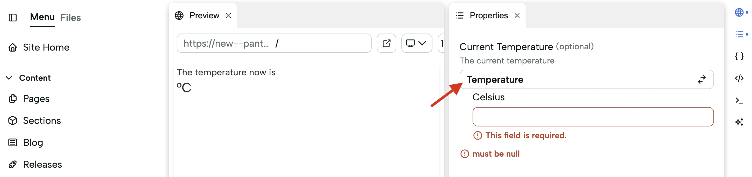 Select Temperature Source