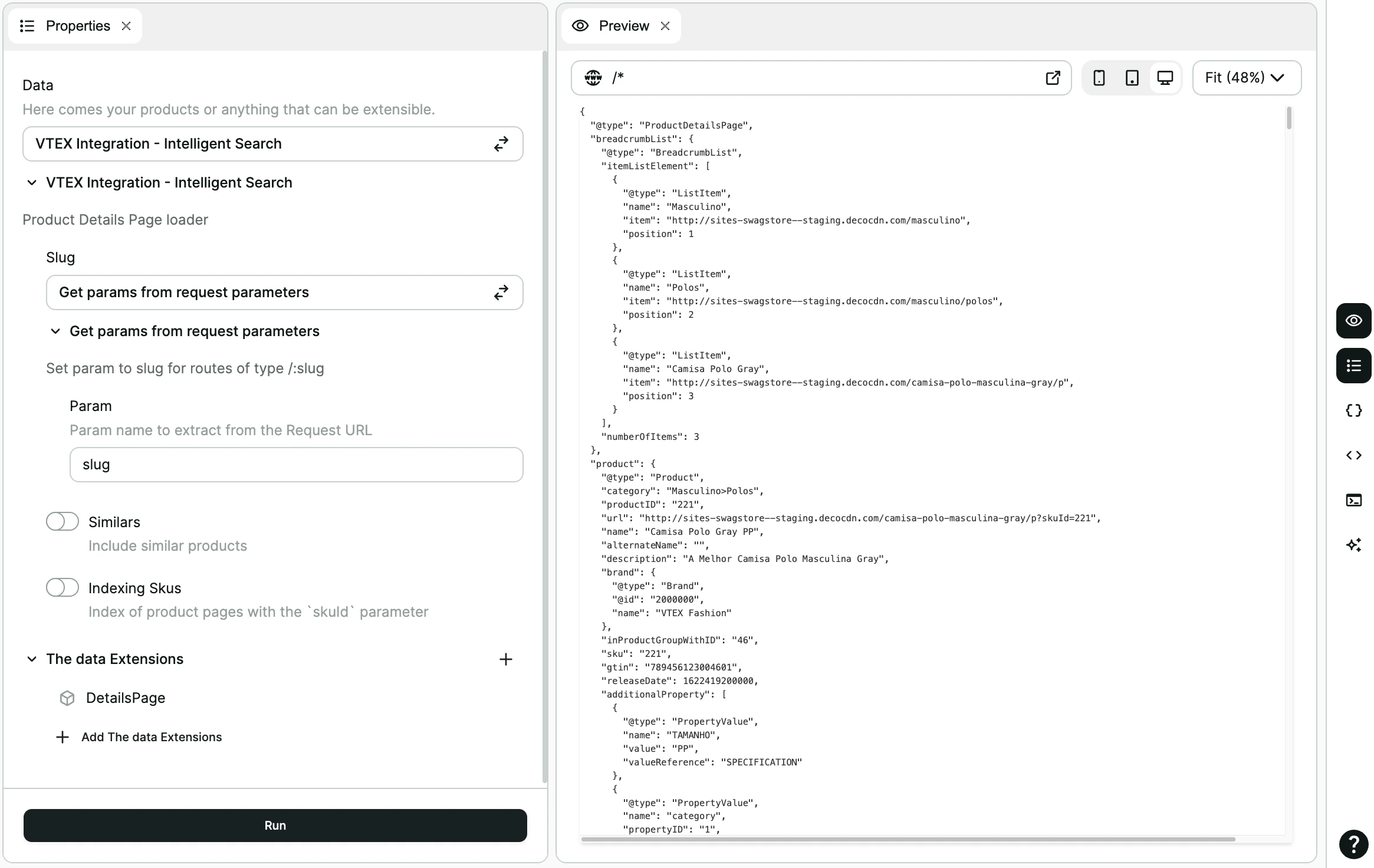 Modifying a saved loader