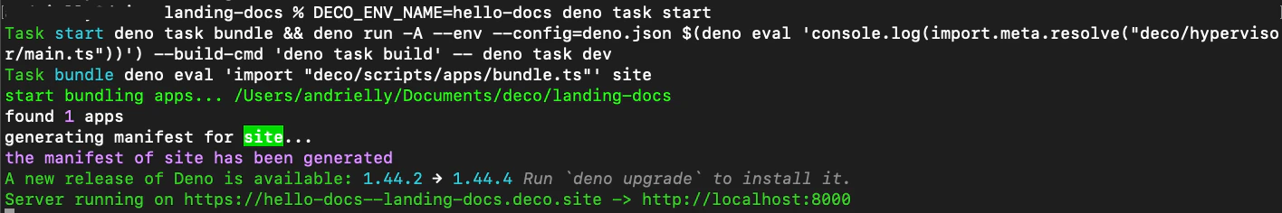 Execute command on terminal