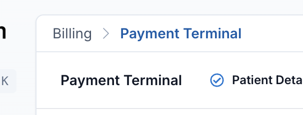 Breadcrumb navigation showing the current page's location in the platform