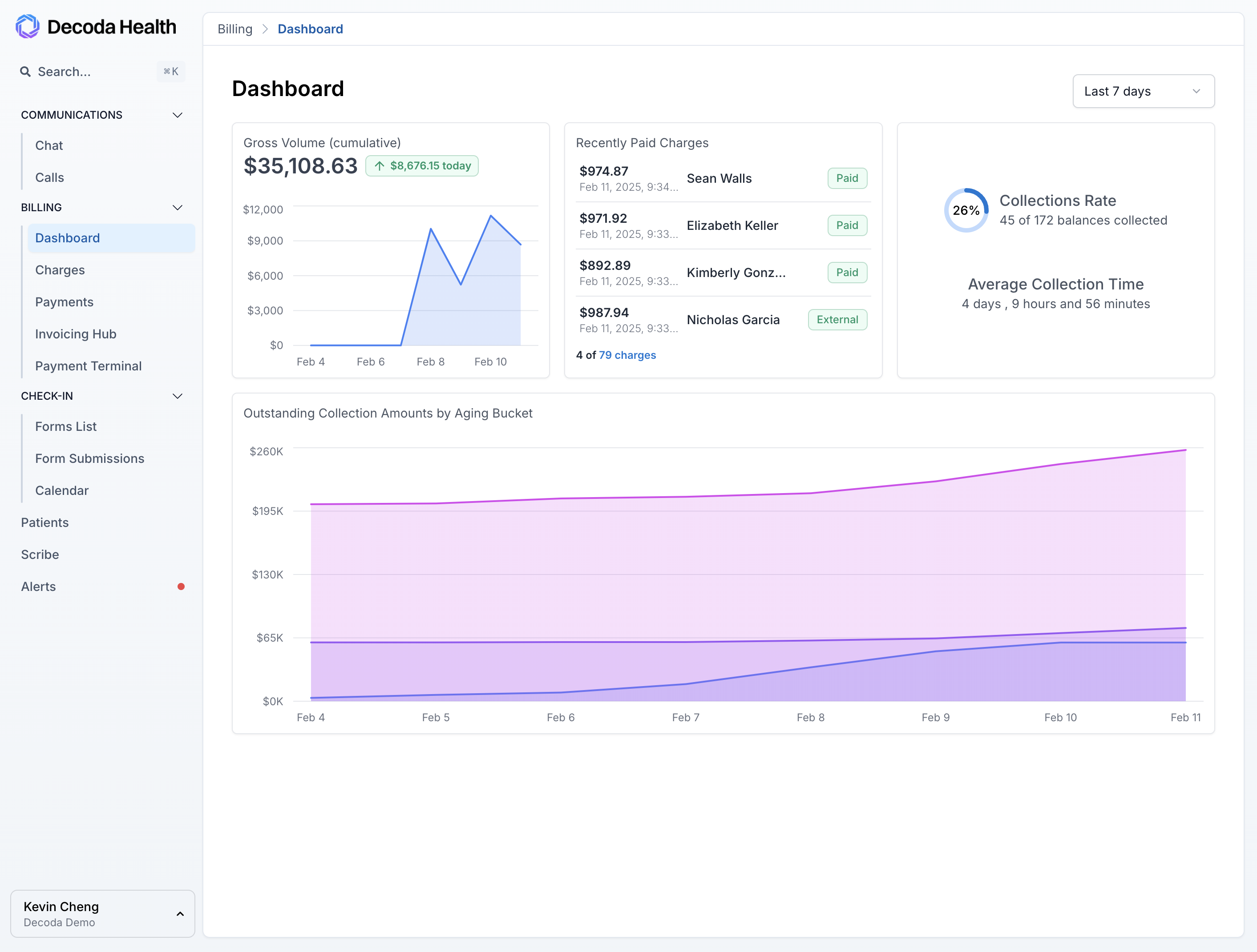 New navigation sidebar showing hierarchical menu structure