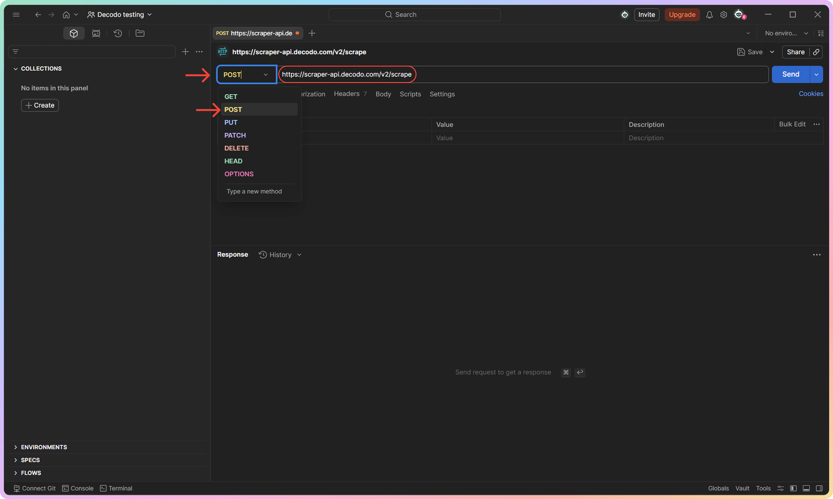 Postman Post Request