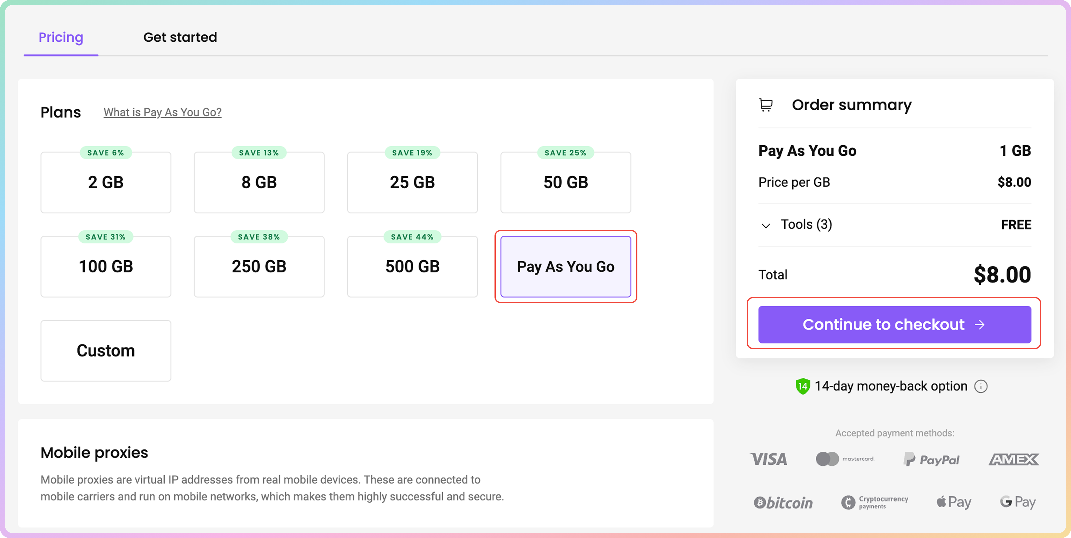 Pay As You Go - Introduction