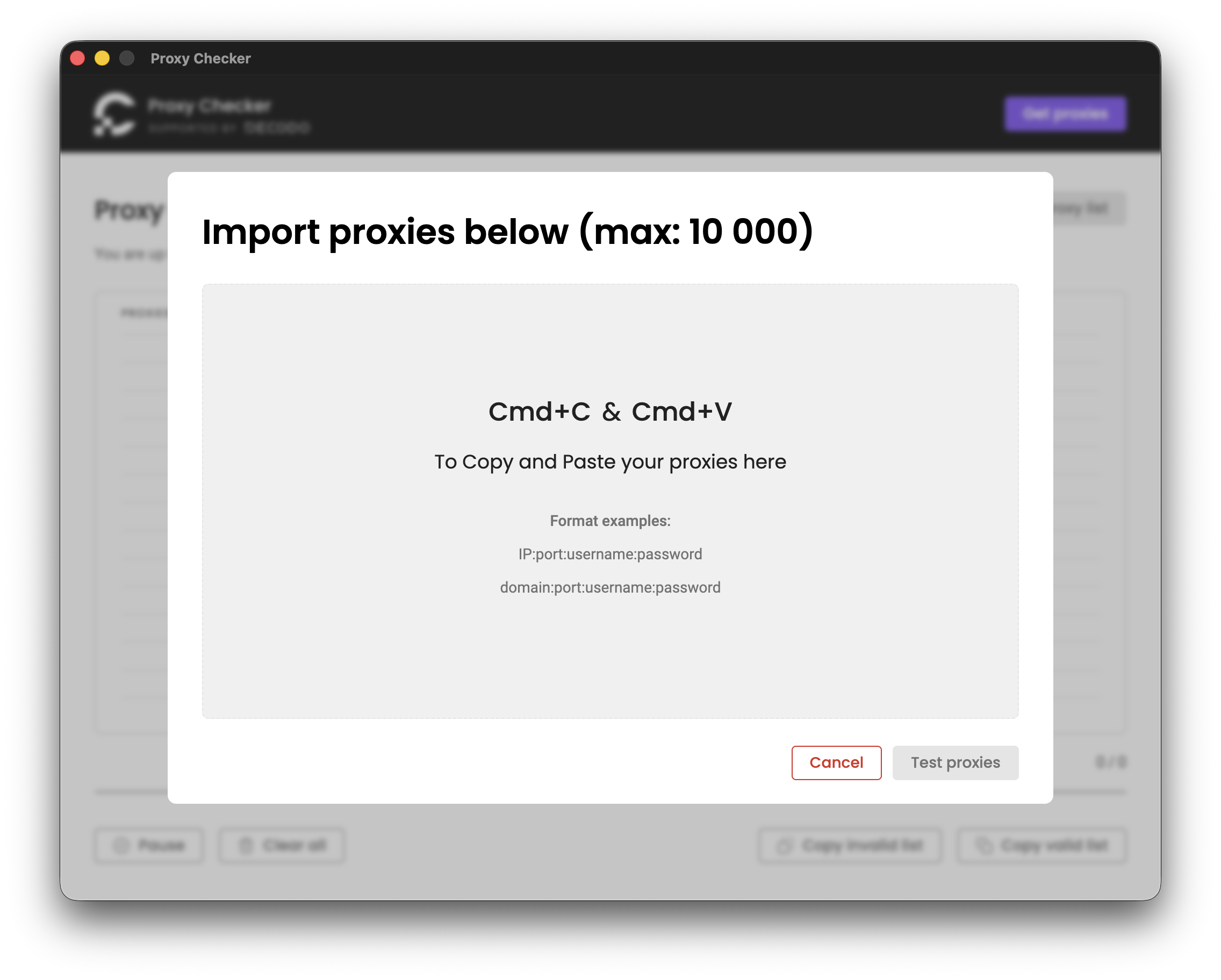 Proxy Checker Import