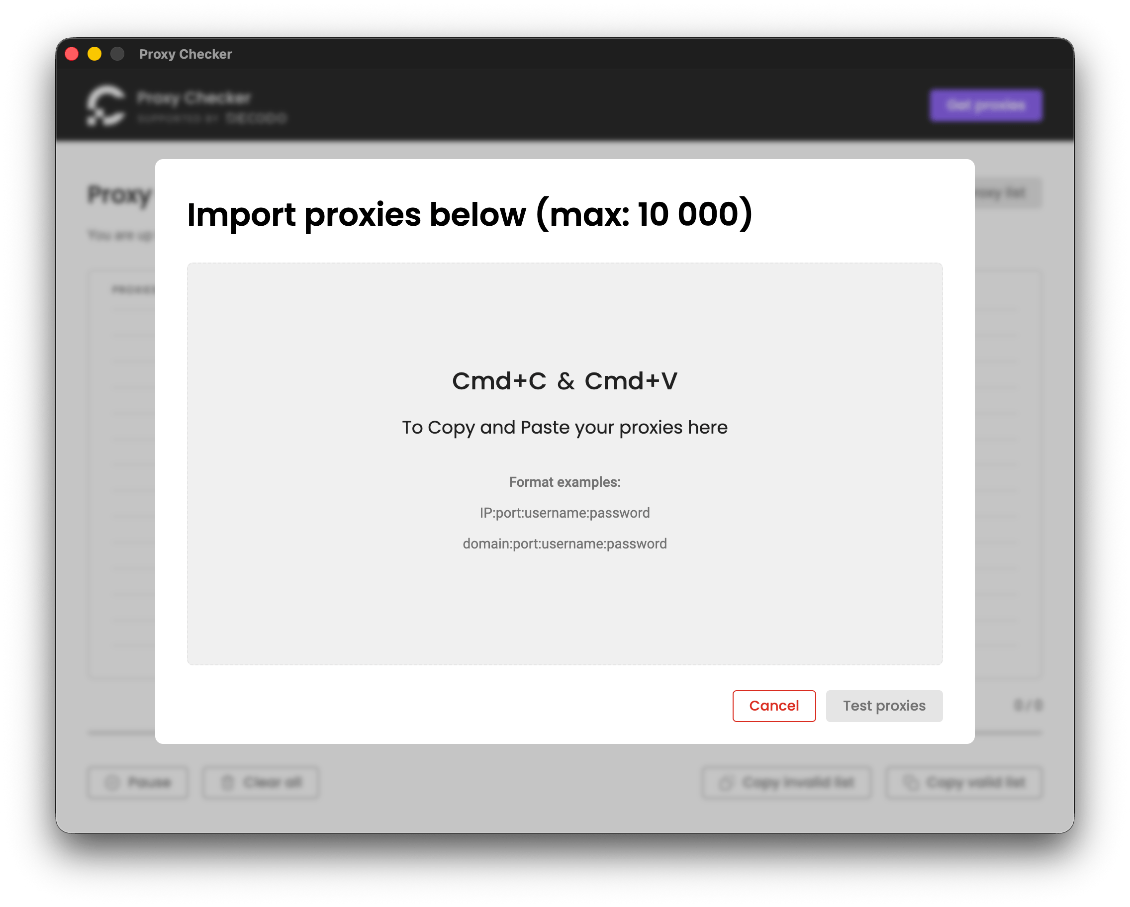 Proxy Checker Import