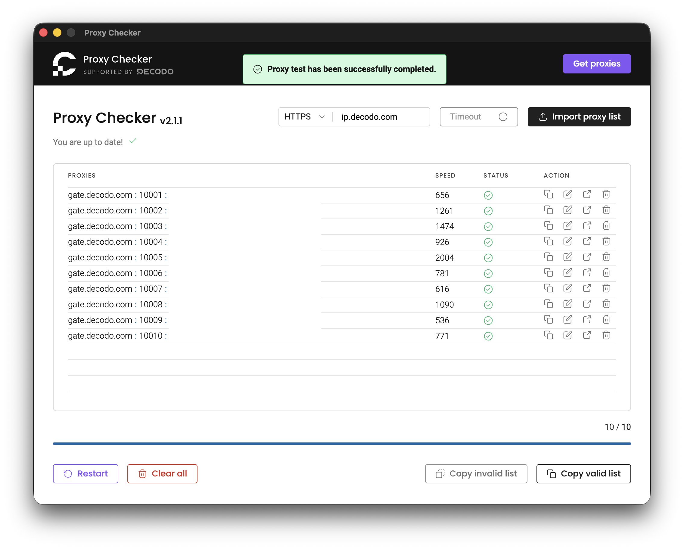Proxy Checker Success