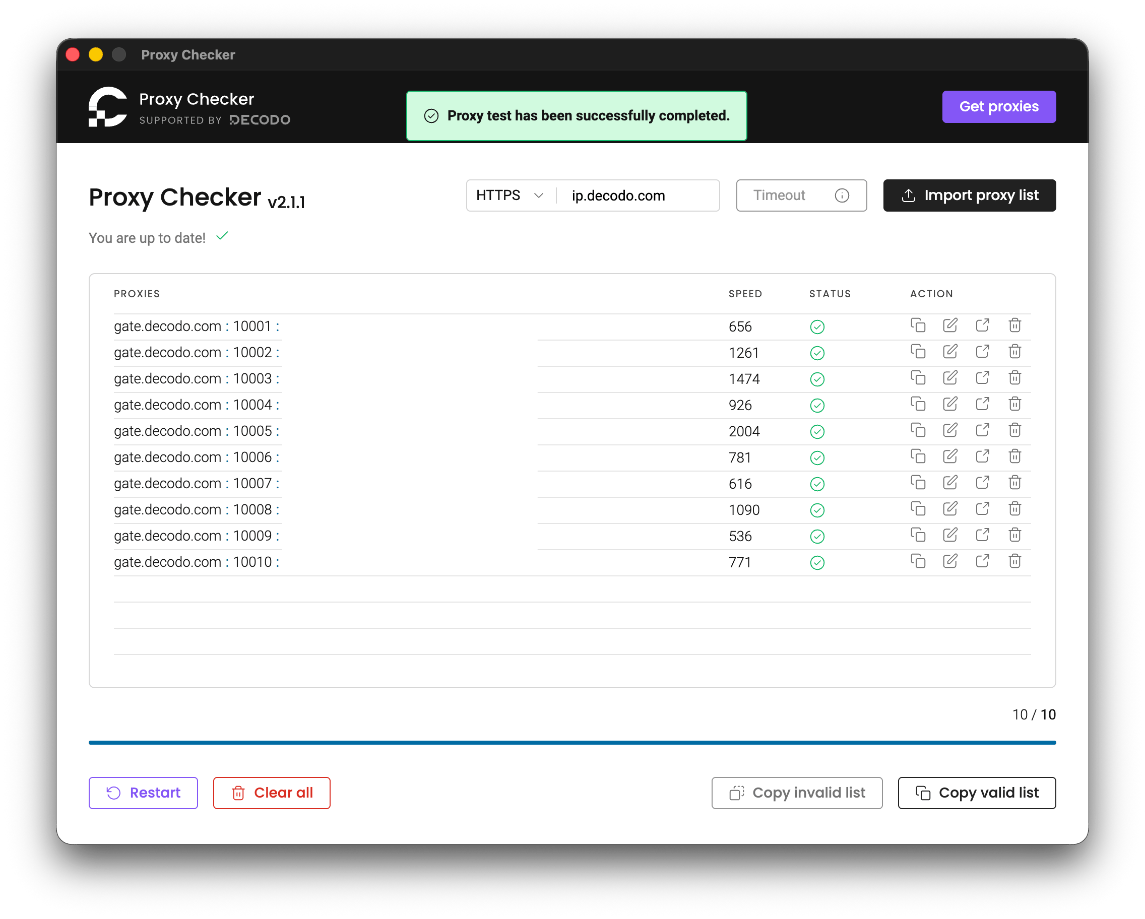 Proxy Checker Success