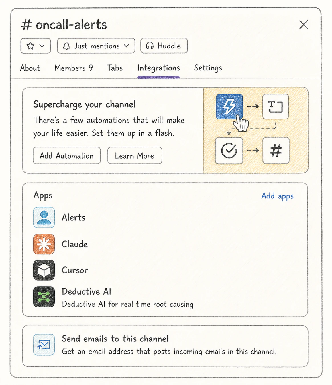 Deductive bot profile in Slack