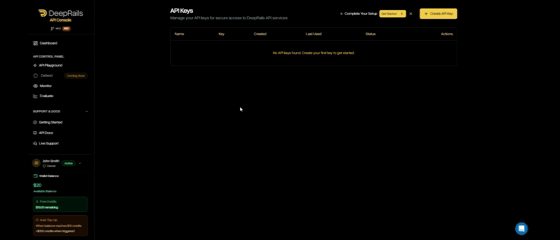 API Keys – placeholder