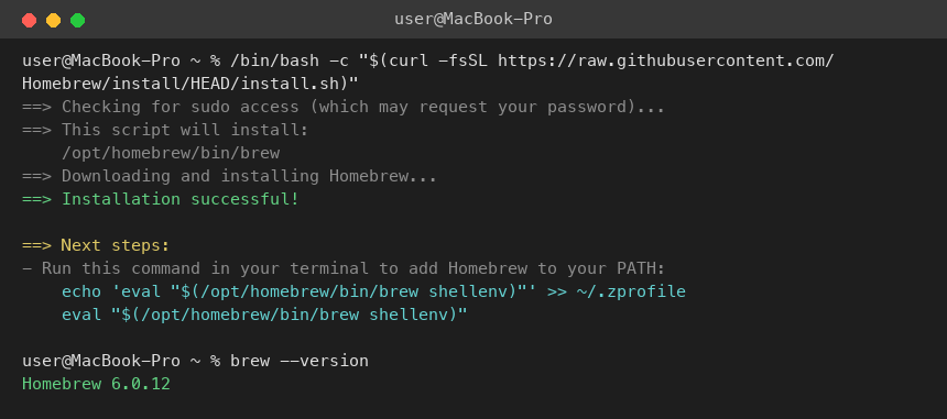 Installing Homebrew