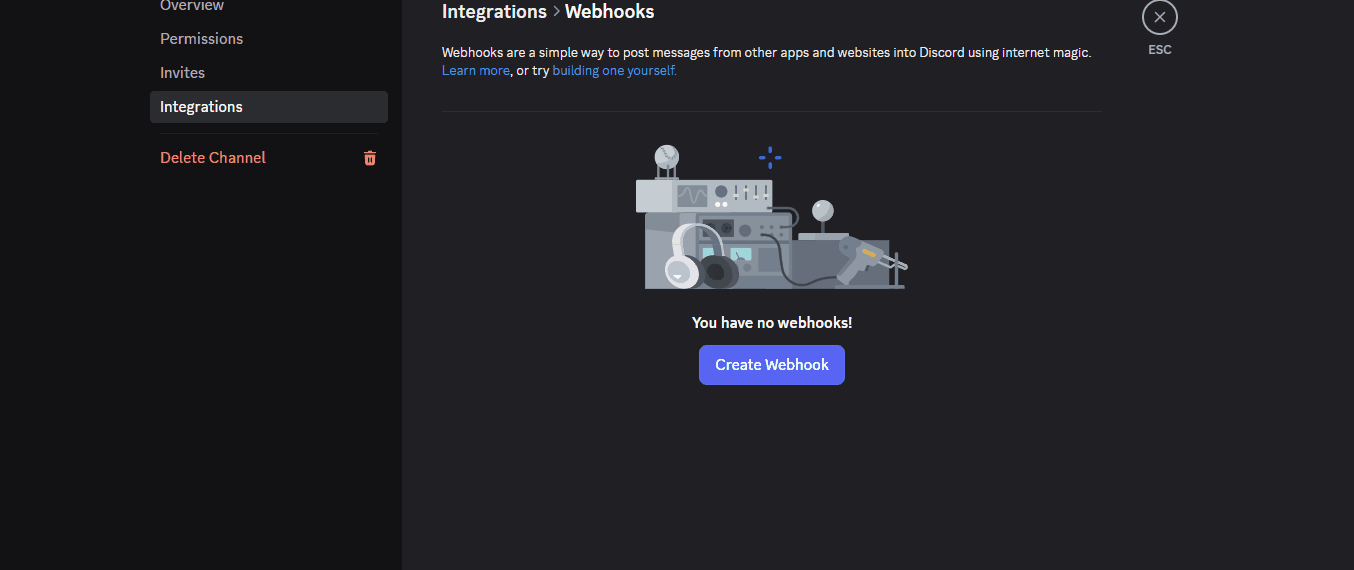 Creating a Discord Webhook