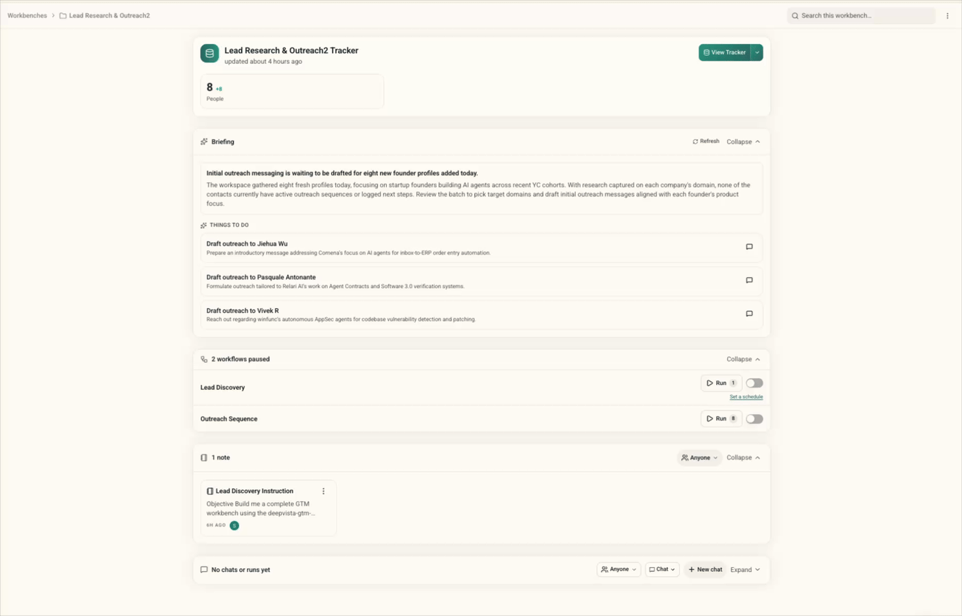 Running a workflow and adding a new one in a workbench