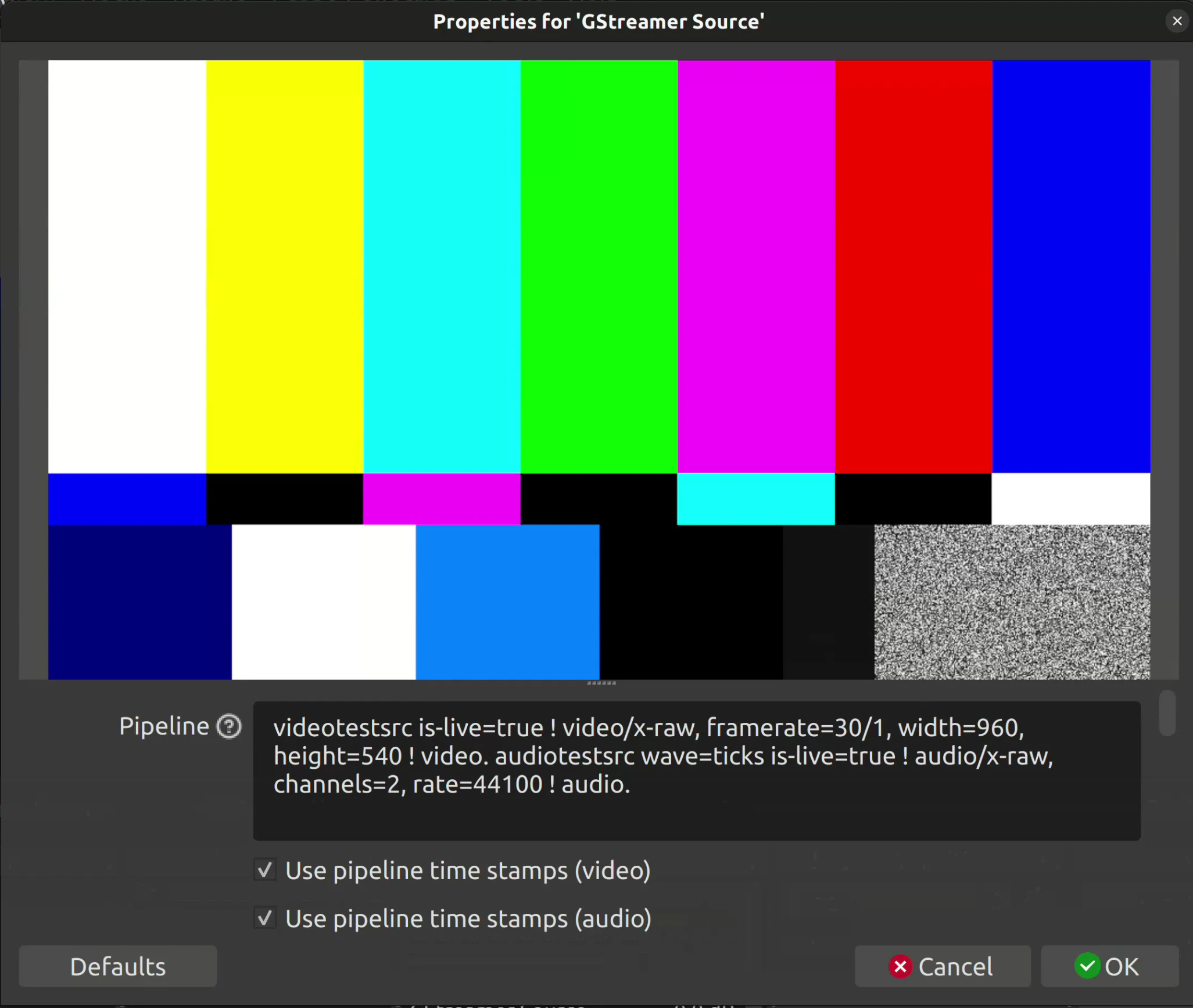 GStreamer コードを追加