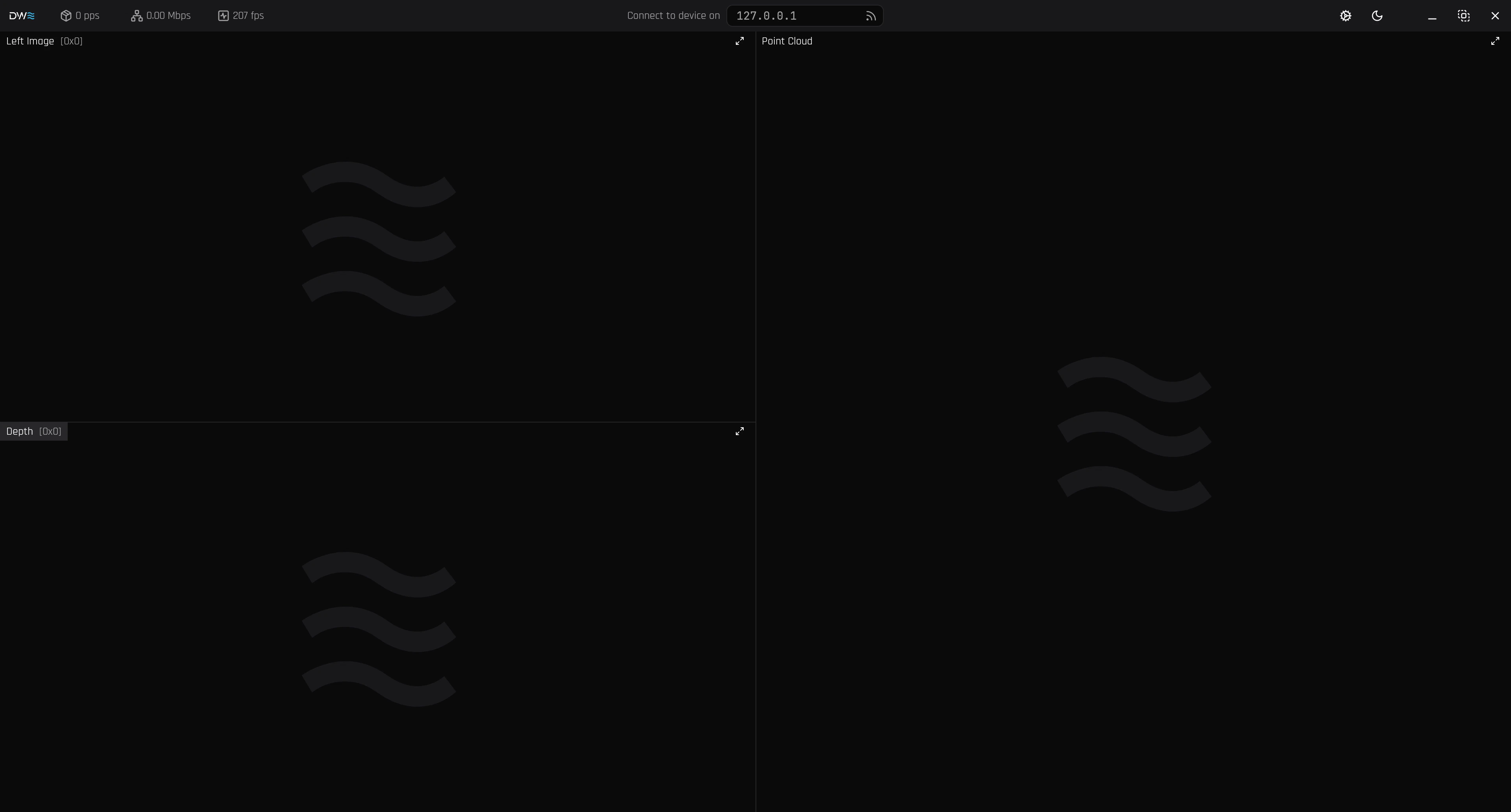 DeepWater Desktop Start Screen