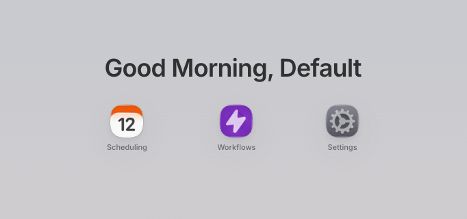 The Scheduling Events page