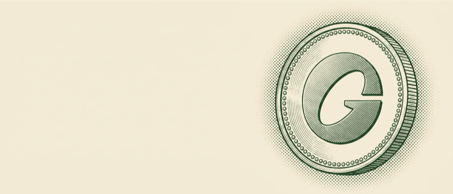 Engraved Denar coin artwork for USDG