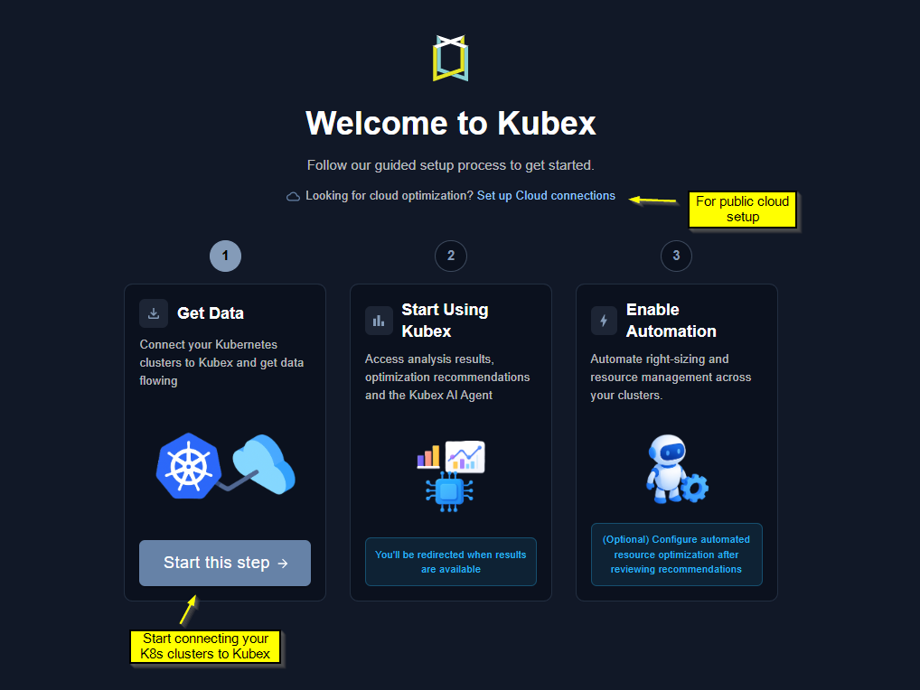 Connect Your Kubernetes Clusters - Kubex Docs