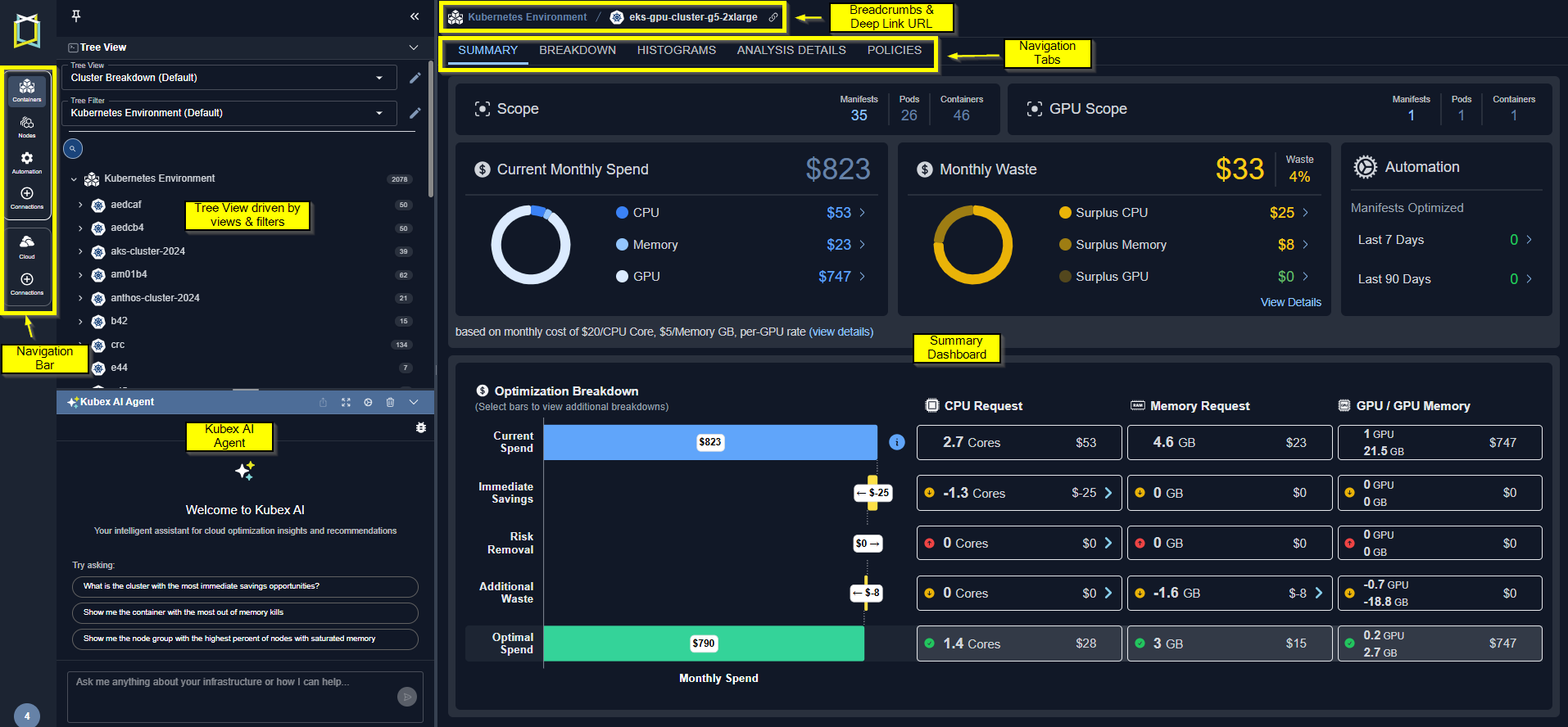 Visualizing Your Data - Kubex Docs
