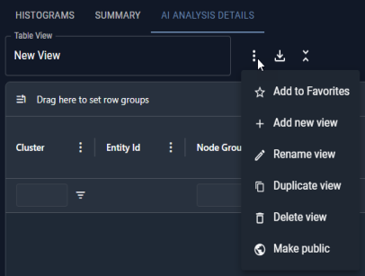 Table View Context Menu