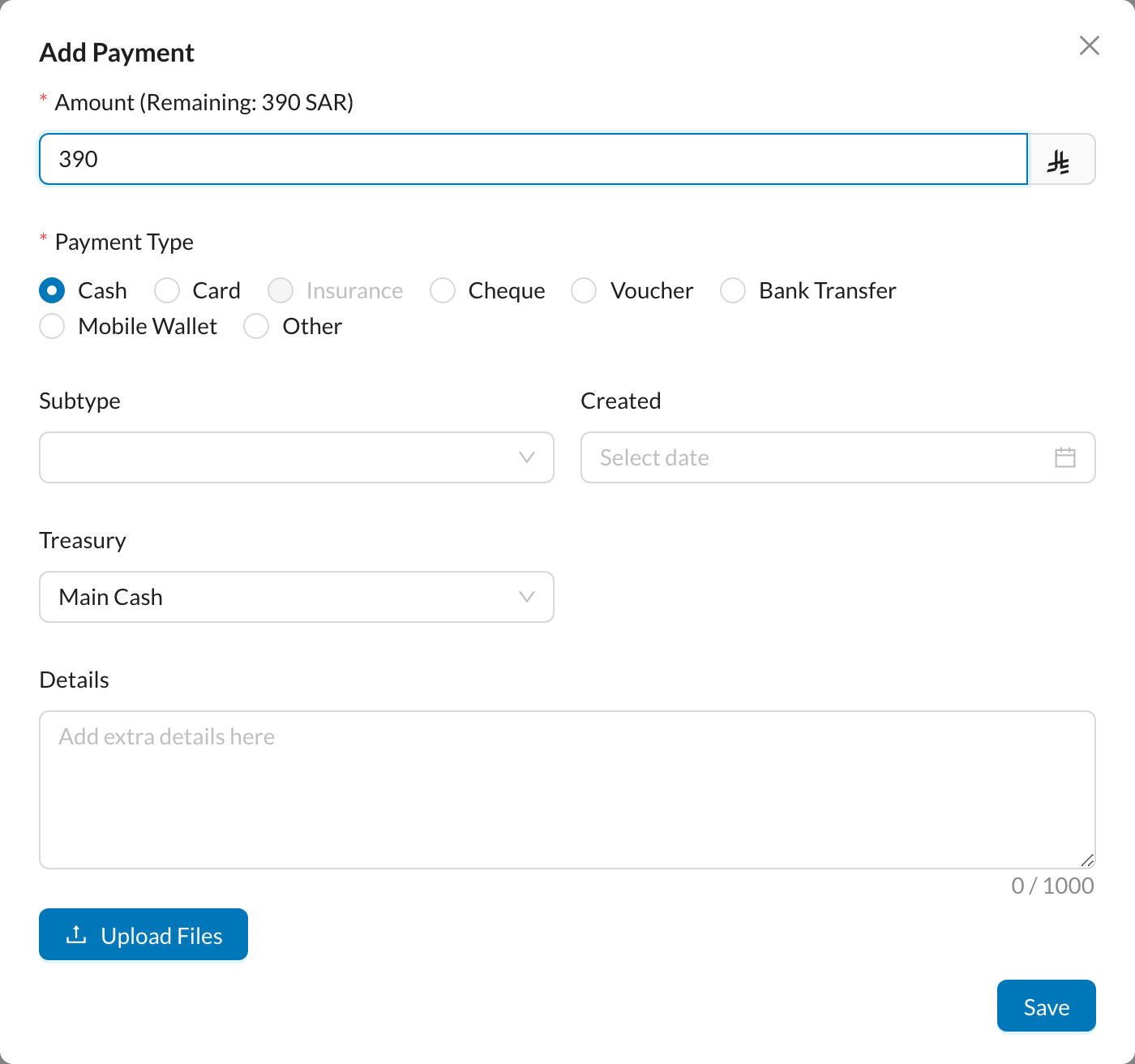 Add Payment