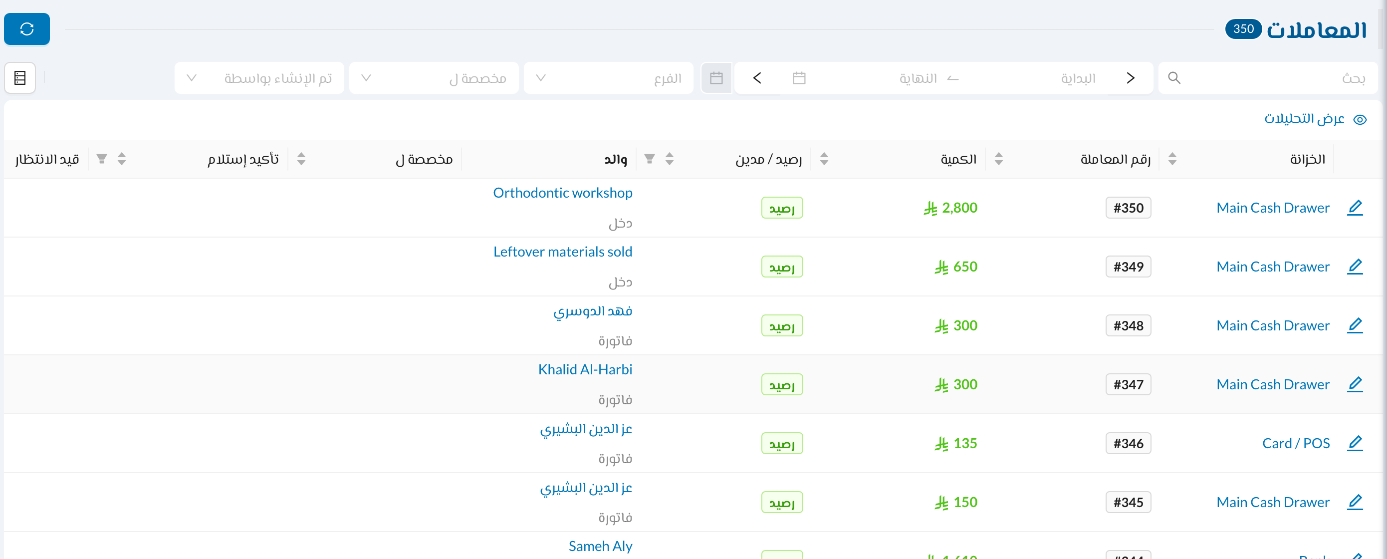 المعاملات