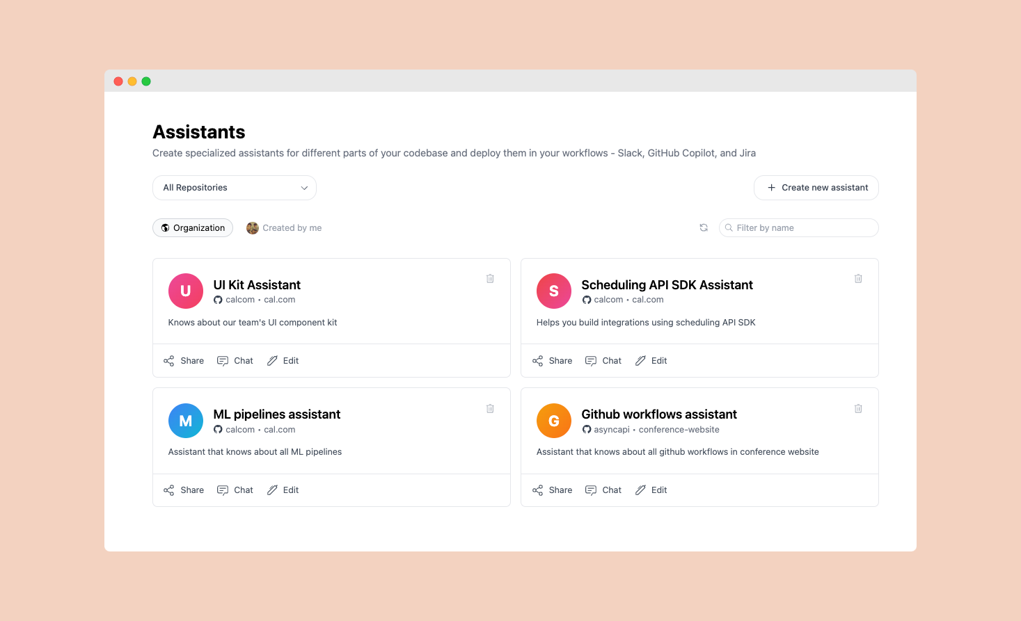 Creating Specialized Assistants