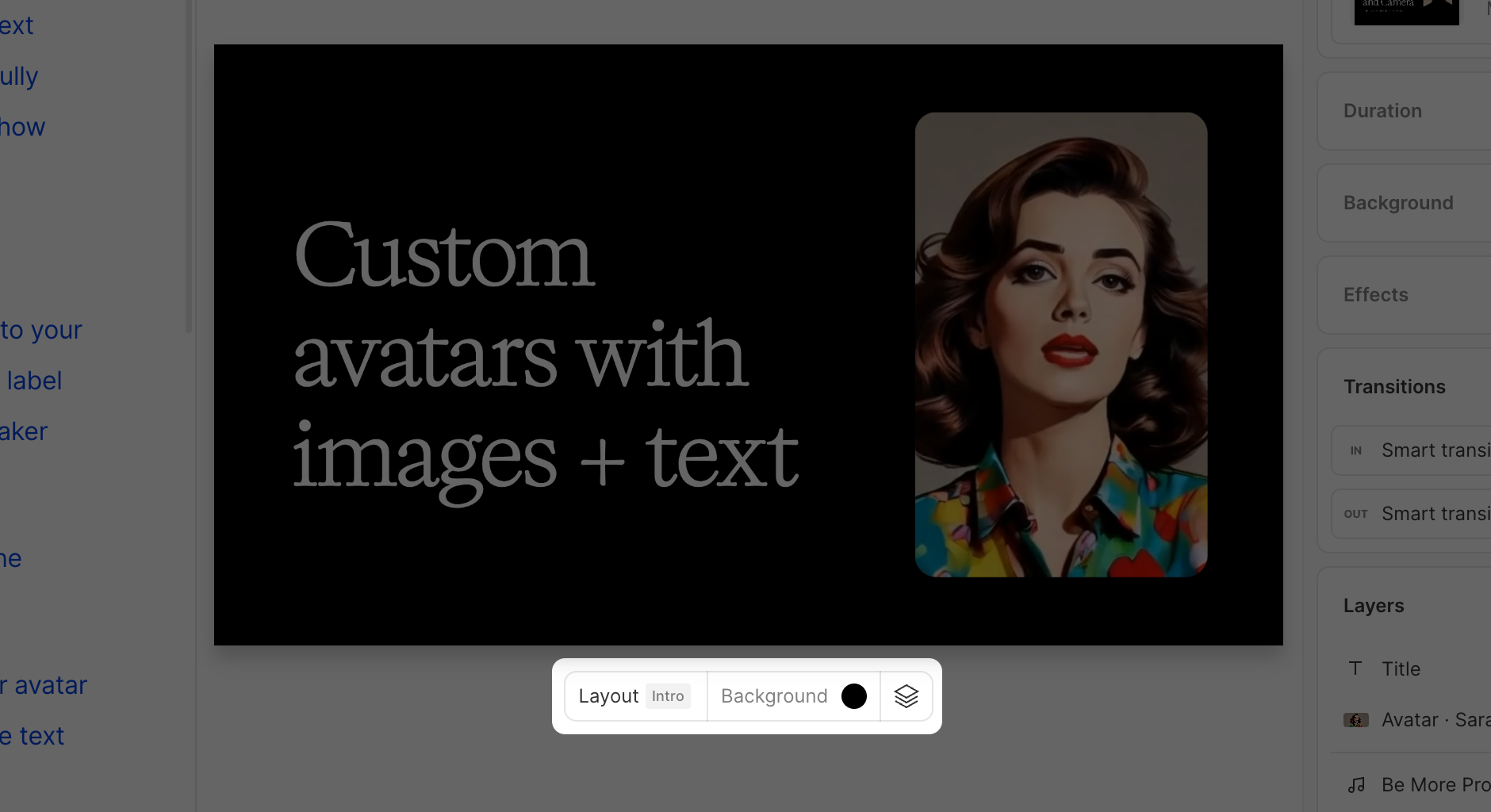 Scene toolbar in the Scene Editor