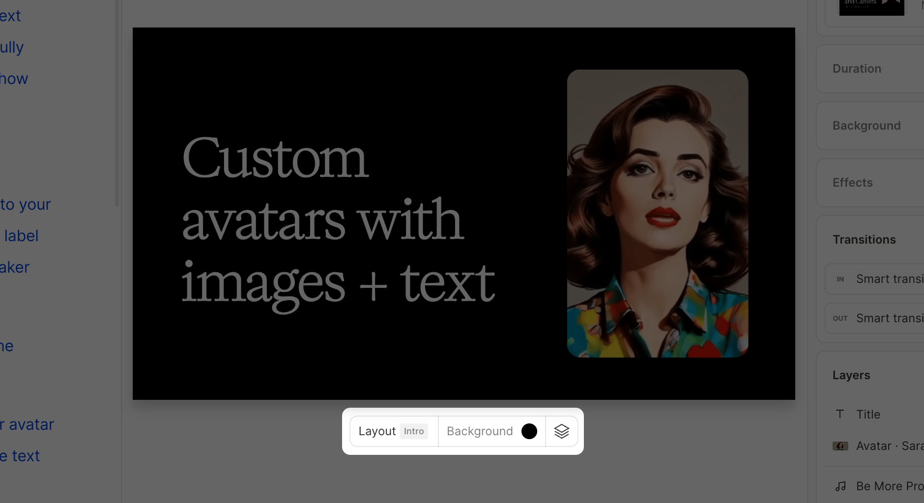 Scene toolbar in the Scene Editor