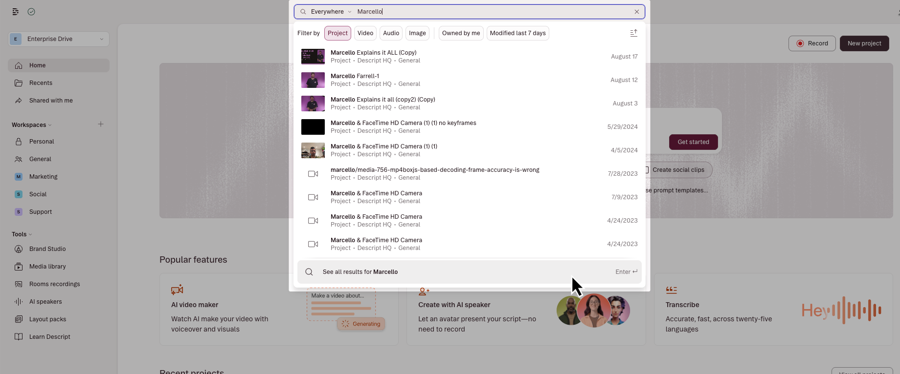 Search Drive View