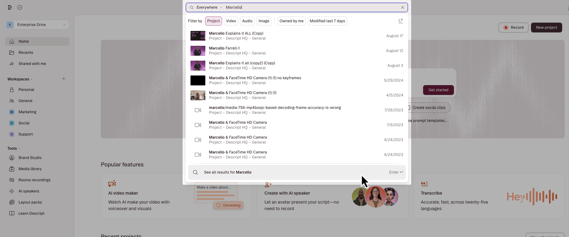 Search Drive View
