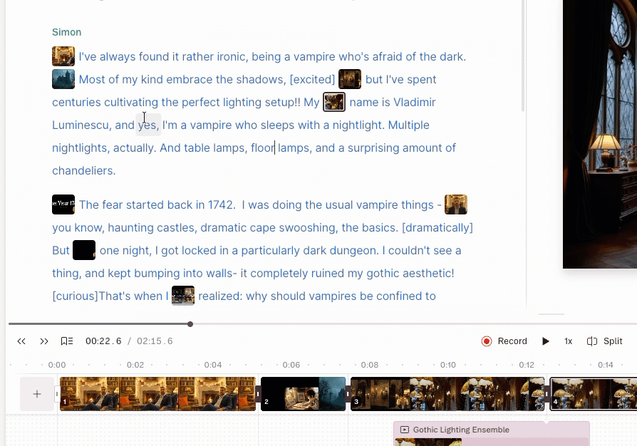 Highlighting text using the selection toolbar