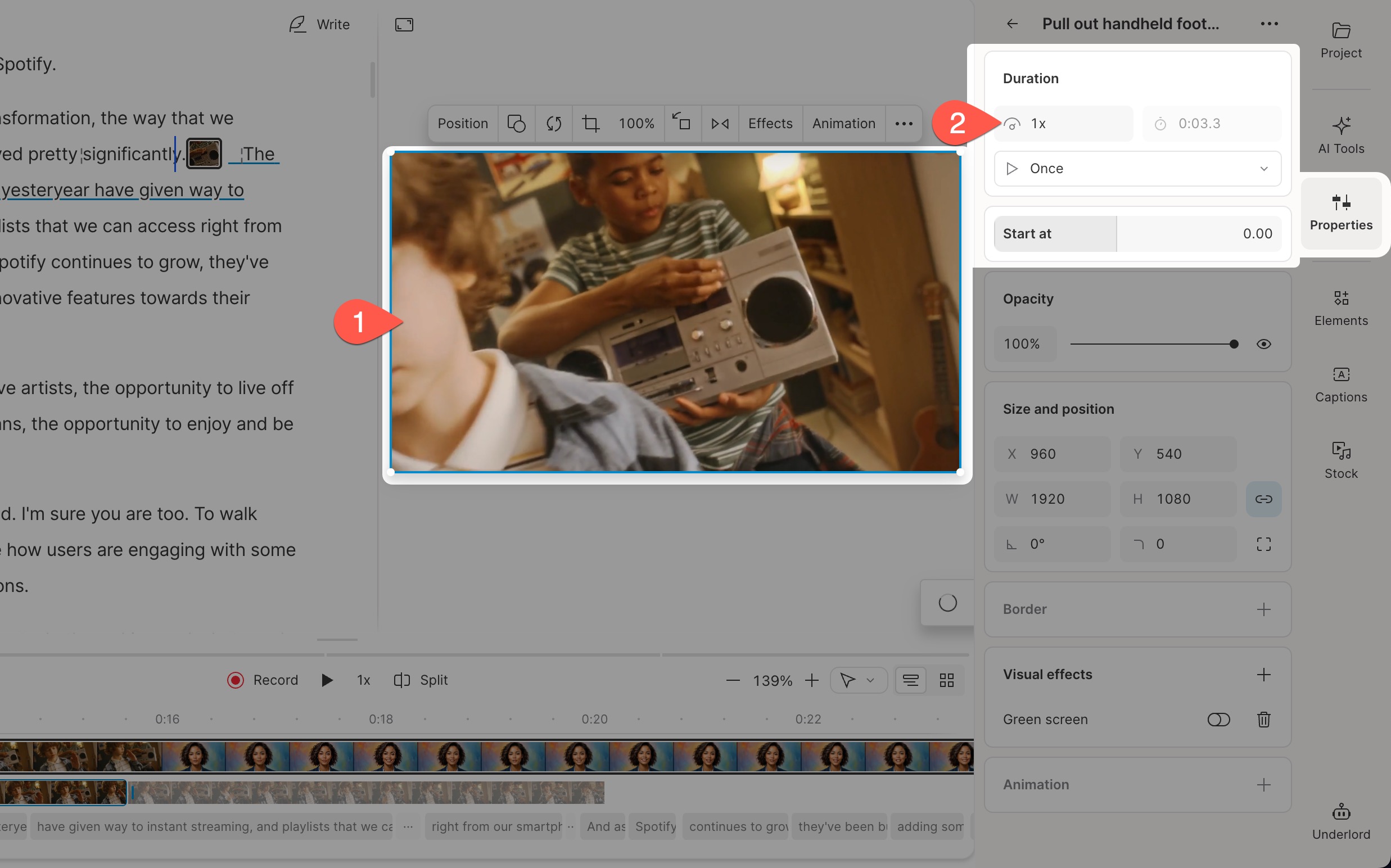 Clip Speed Canvas