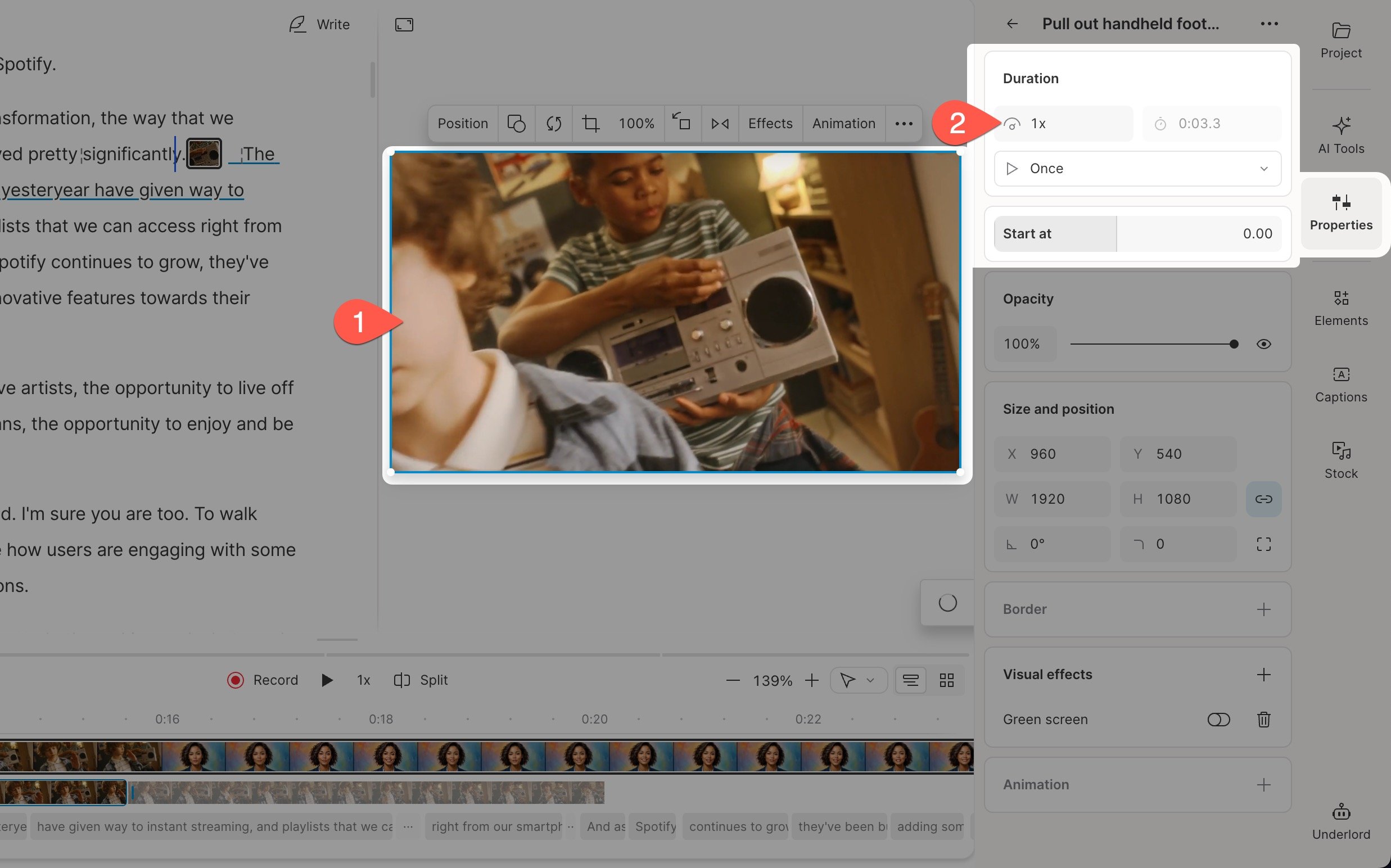 Clip Speed Canvas
