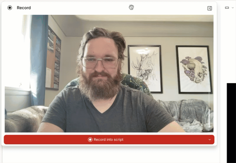 Framing and Center Me tools in Editor Recorder