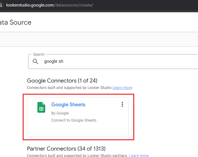 Connect Google Sheets as a data source in Looker Studio