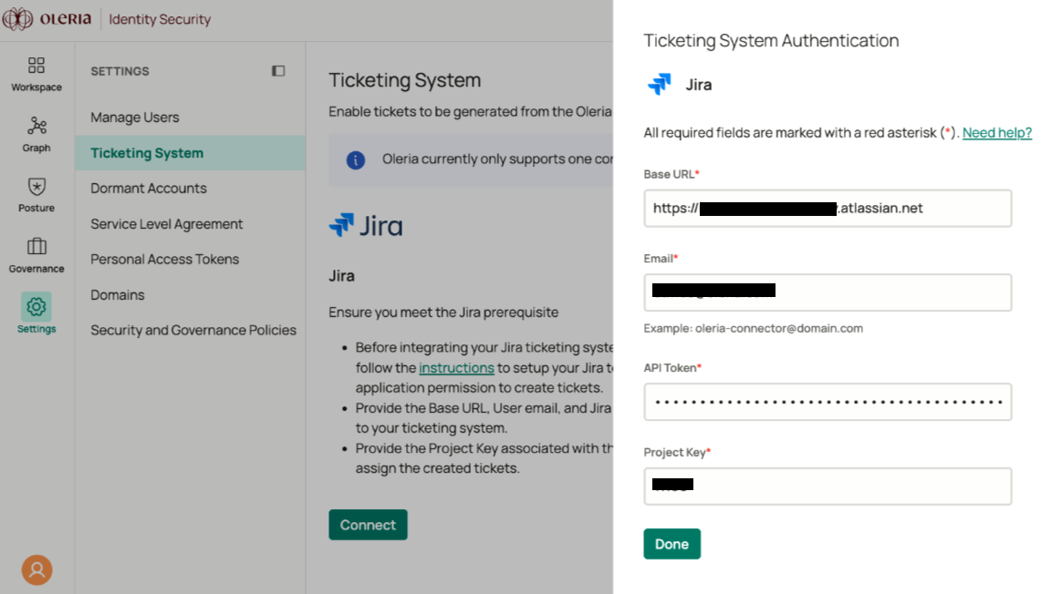 Project key: Your Jira project name