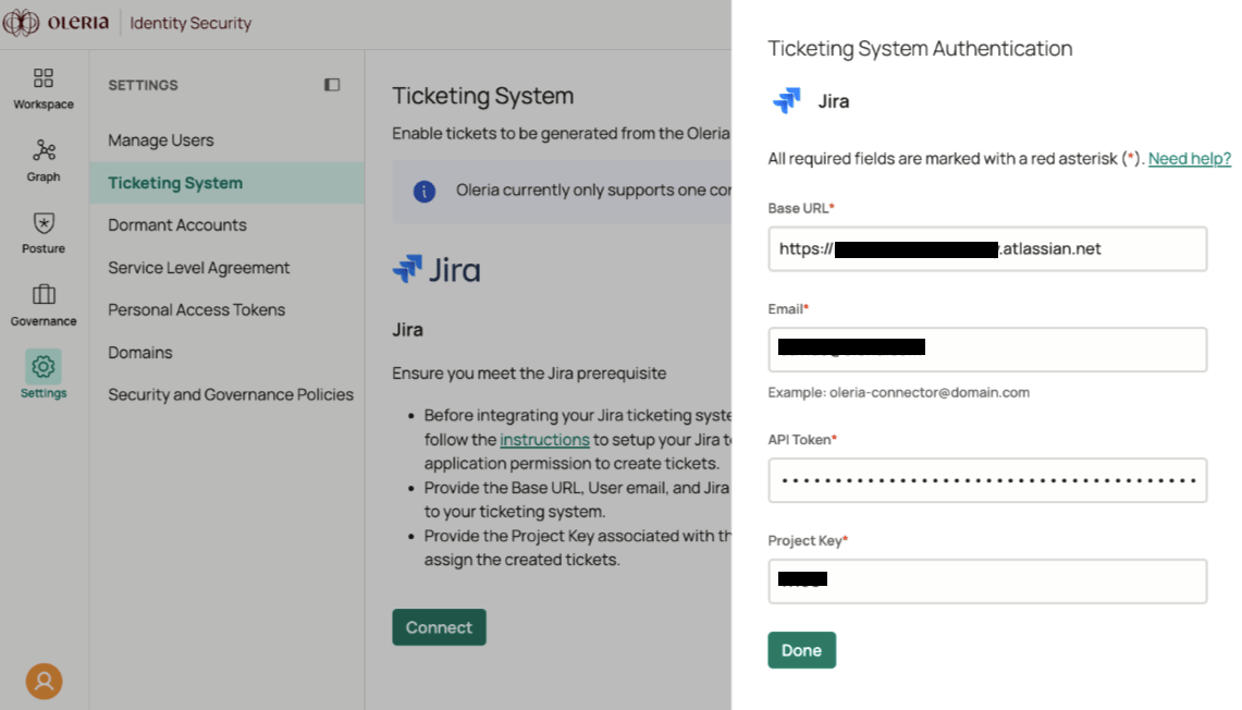 Project key: Your Jira project name