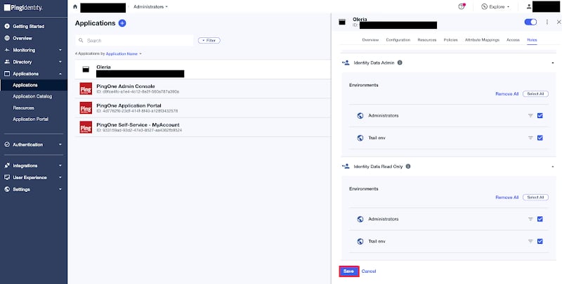 PingOne role selection for Disabling dormant accounts and Remove user from groups