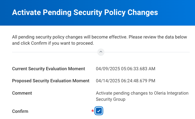 On the next screen, select the Confirm checkbox and click OK.
